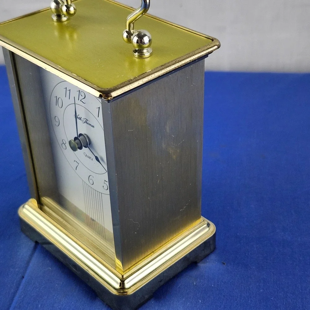 Vintage‎ Seth Thomas CHERISH No. 242 Elegant Gold Tone Mantel Shelf Table Clock